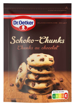 Schoko Chunks - Milchschokolade - 100 g - Dr. Oetker